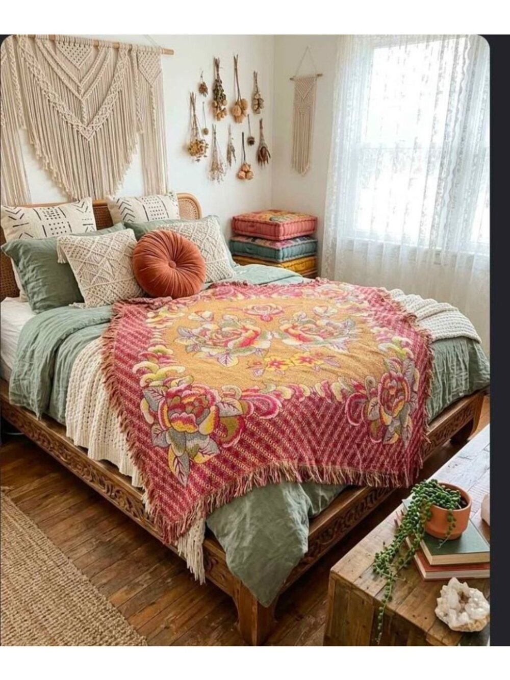 Vibrant colored beautiful blanket